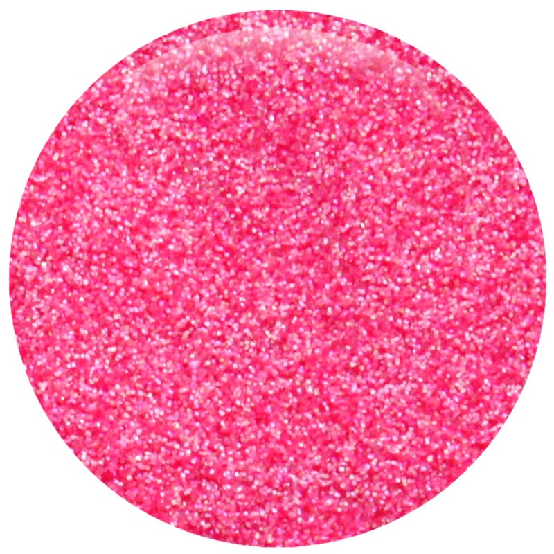 GLITTIES - Shocking Pink - Nail Art Iridescent Fine (.008") Glitter Powder - for Gel Nail Polish, Gel and Acrylic Nail Powder - (10 Gram Jar) - Image 2
